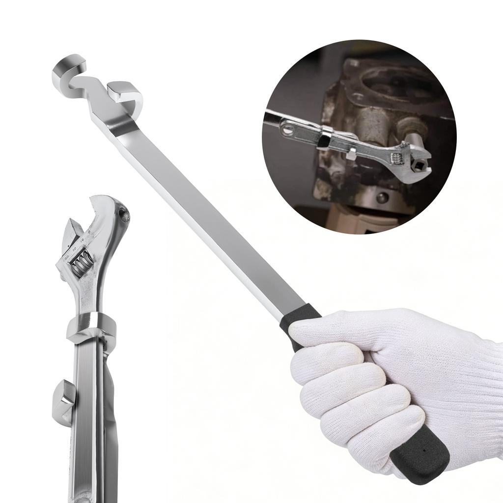 15Inch Electroplating Spanner Torque Amplifier Device for Mechanics Wrench Extension for Tighten Nuts Bolts for Extra Leverage