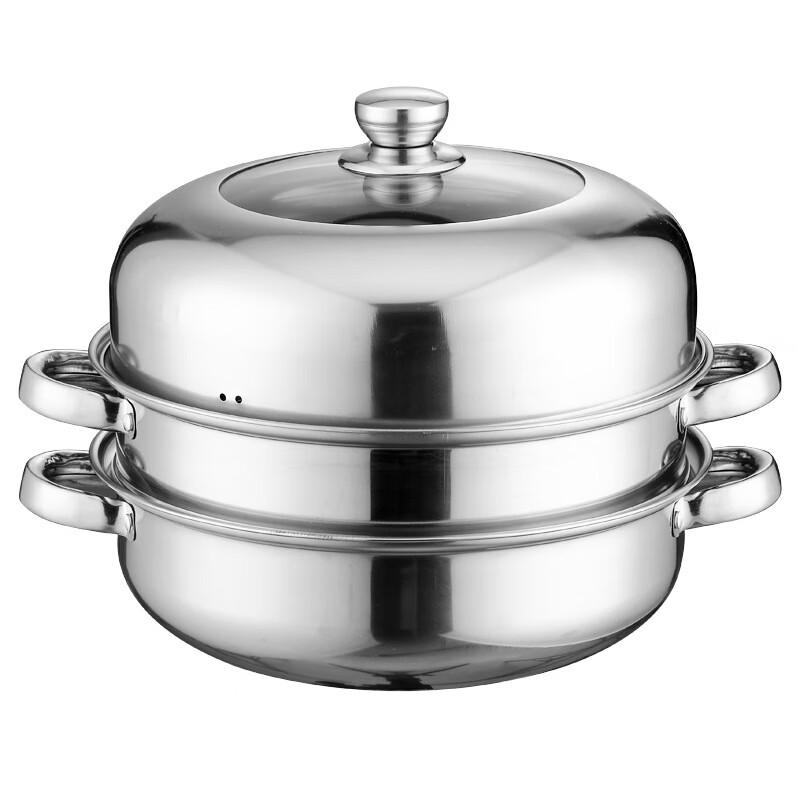 Le Chu He Li 28cm 3-Tier Steamer & Hot Pot