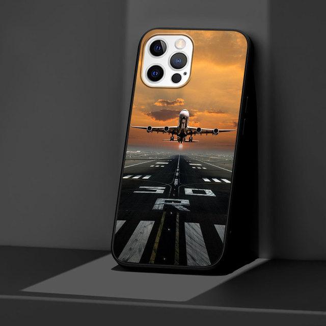 

Чохол для телефону Aircraft Airplane Black для Apple Iphone 11 13 12 Mini 14 Pro Max Xr 7 8 +Se 2020 Xs 6 6s Plus 5 5s силіконовий чохол для телефону iPhone SE 2022