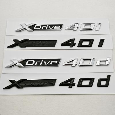 3D ABS Litery Logo Samochodu XDrive 40i 40d Emblemat Tylnej Klapy Boczny Błotnik Naklejki Dla X3 X4 X5 X6 X7 Akcesoria Zewnętrzne