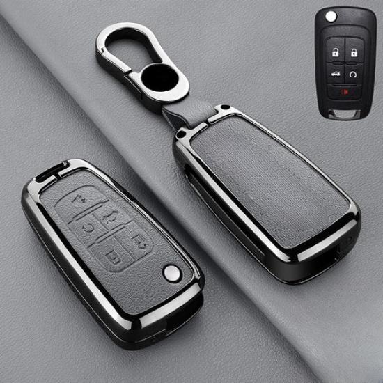 Zinc Alloy Leather Car Key Case Cover For Chevrolet Camaro Cruze Equinox Sonic