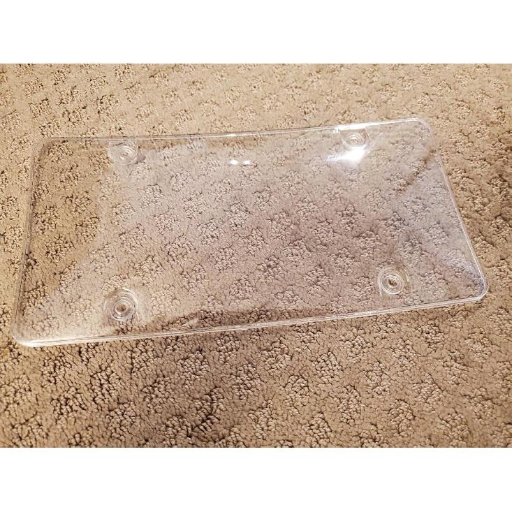 License Plates Shields 2 Pack Clear Bubble Design Plate Covers, Unbreakable Novelty Frame Covers To Protect Front, Back Fit Standard US Plate With