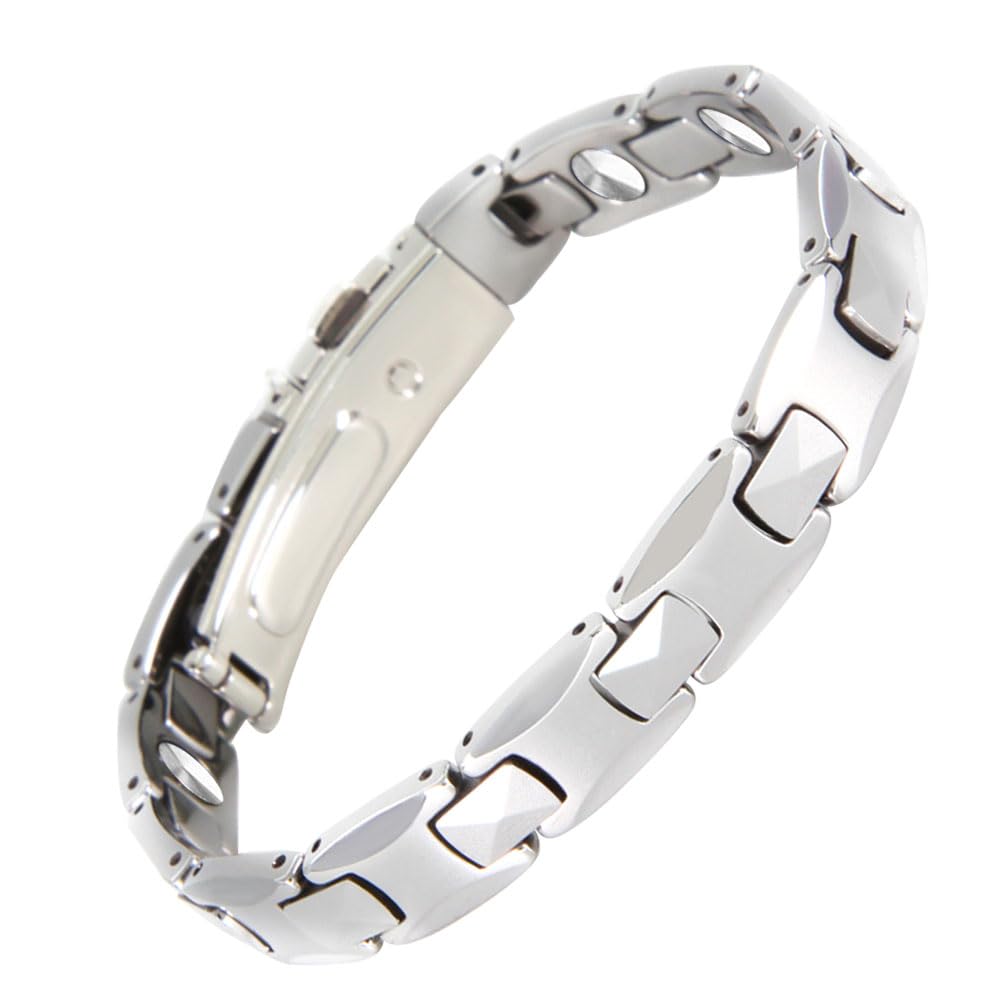 

Germanium purity 9 neutral stainless steel germanium bracelet with adjuster 20 [KYOSI] bracelet, 99.99% beads, bracelet, anti-static [length cm,