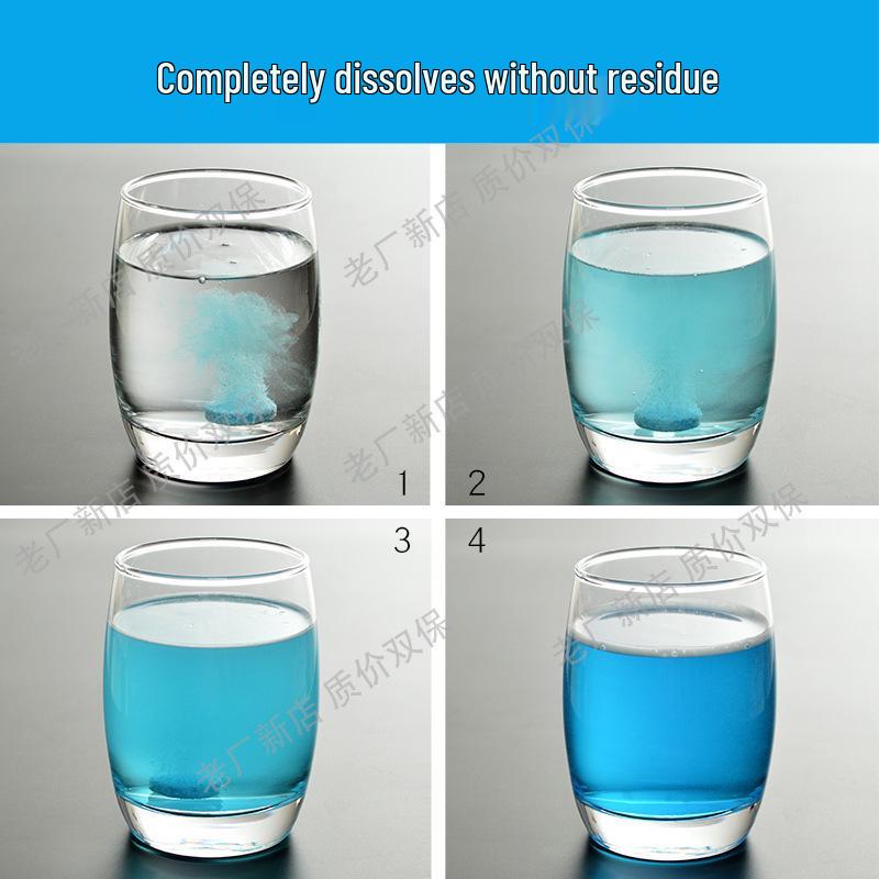 Ultra-Concentrated Glass Cleaner Effervescent Wiper Tablets