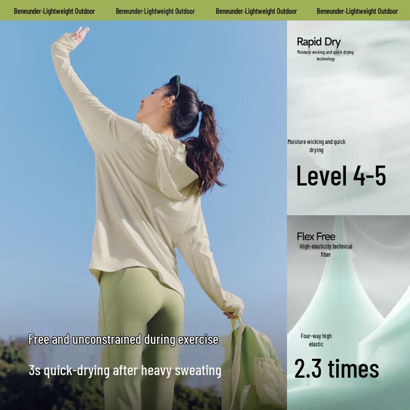 Beneunder Unisex Summer UV Protection Loose Fit Sun Jacket