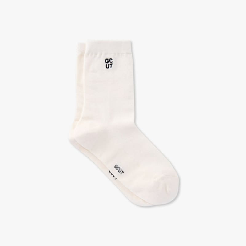 GCUT Honeycomb Collar Socks_Ivory 7215284202