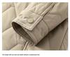 Men's Lightweight Winter Cotton Casual Jacket - Warm Lapel Coat for Middle-Aged Men