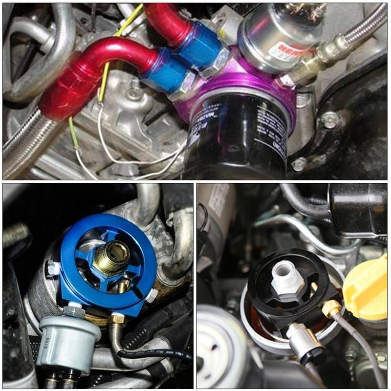 PQY - Oil Filter Cooler Sandwich Plate Adapter M20*1.5 and 3/4-16 Universal Oil Adapter Car Meter PQY6722