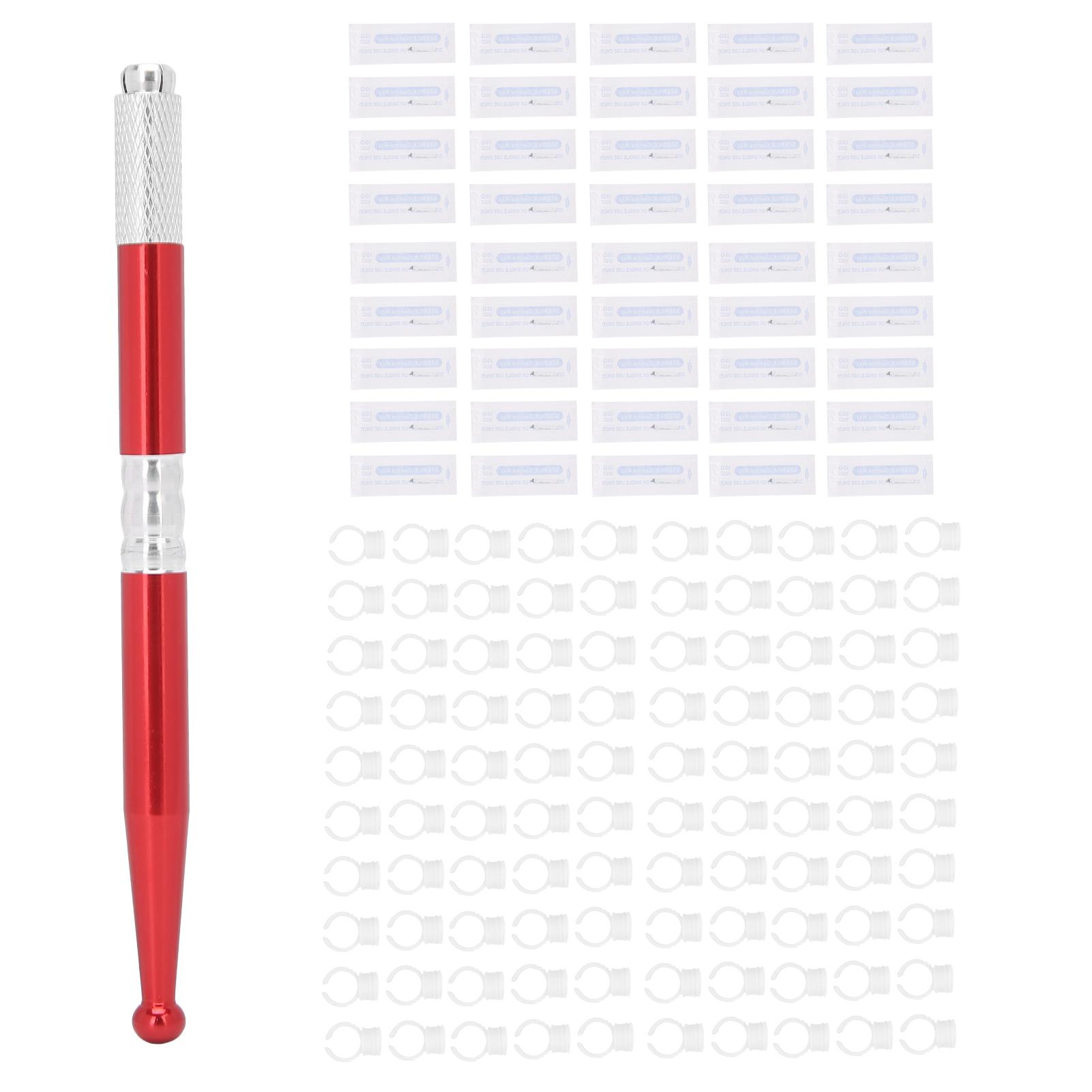 

12F игла для татуировки, микроблейдинг, ручная ручка для татуировки, пигментные кольца, чашки, принадлежности для татуировки