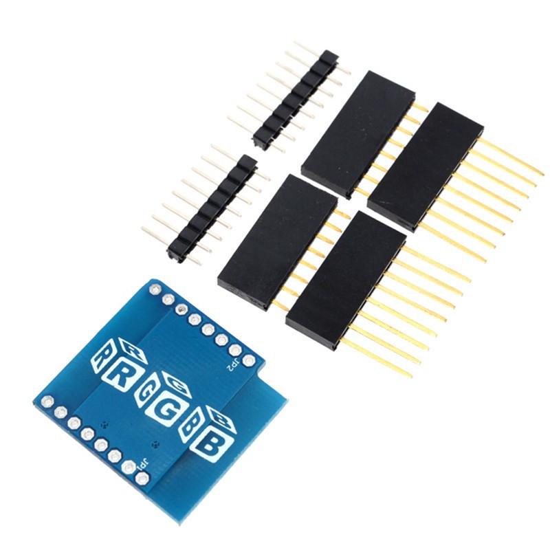 W2812 RGB Module for D1 Mini: Full-Color WiFi Expansion with RGB Driver