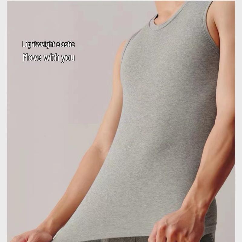 

Three Guns Men s Pure Cotton Sleeveless Sports Base Layer Camisole 4XL/For 190-210 lbs