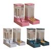 Automatic Pet Feeder And Water Dispenser Set 3.8L Capacity Food Bowl Water Drinker Pet Feeding Station for Small Medium Dog Cat Puppy