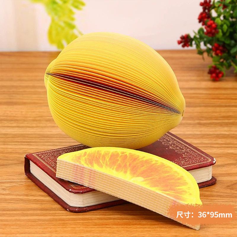 125 Sheets Creative Fruit Shapes Sticky Note Pads Notepads,Sticker Paper,Memo Pads,for School Stationery Office Supplies
