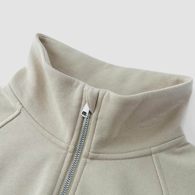 Semir Women's Retro Stand Collar Fleece Pullover Sweatshirt