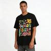 Senior 2026 Graduation Groovy Floral Print Casual Tee Pure cotton T-shirt
