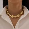 Letter Splicing Collarbone Chain European and American Style Geometric Rectangular Necklace Necklace Necklace Jewelry Women