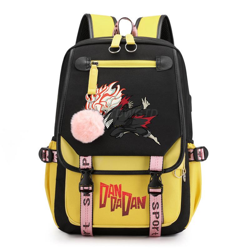 Bold Party Dandadan Surrounding Anime School Bag Fashion Male Female Versatile Elementary and Secondary School Student Lightweight Backpack