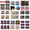 10pcs /Lots Black Girls Been Magic Embroidery Patches Diy Girls 'Power Patch Iron On Patches For Clothing Hats Jackets Sew Badges