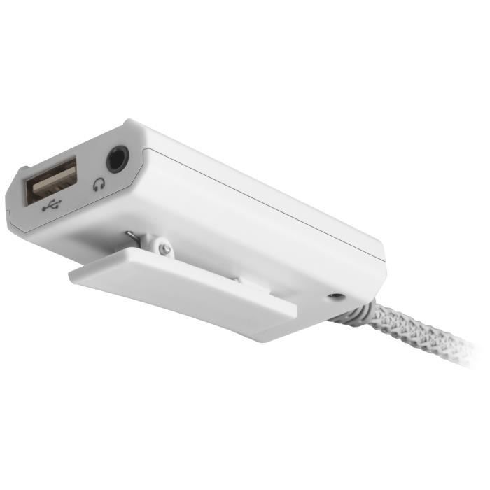 Carte son usb externe - mars gaming - msc2w - surround 7.1 - compatible ps5/pc/mac/switch - couleur blanc