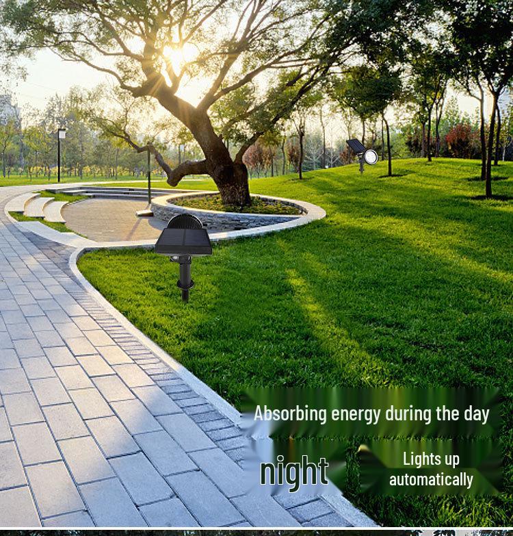 Solar-Powered Rainproof Outdoor Spotlight for Gardens and Lawns