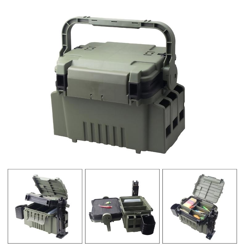 Adjustable Dividers Fishing Tackle Boxes Baits Lure Hook Accessories Box Storage