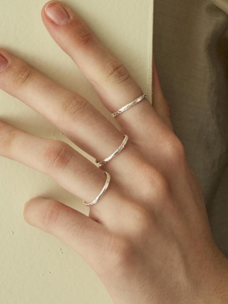 Before Moonrise Starry Night Thin Ring Sr309