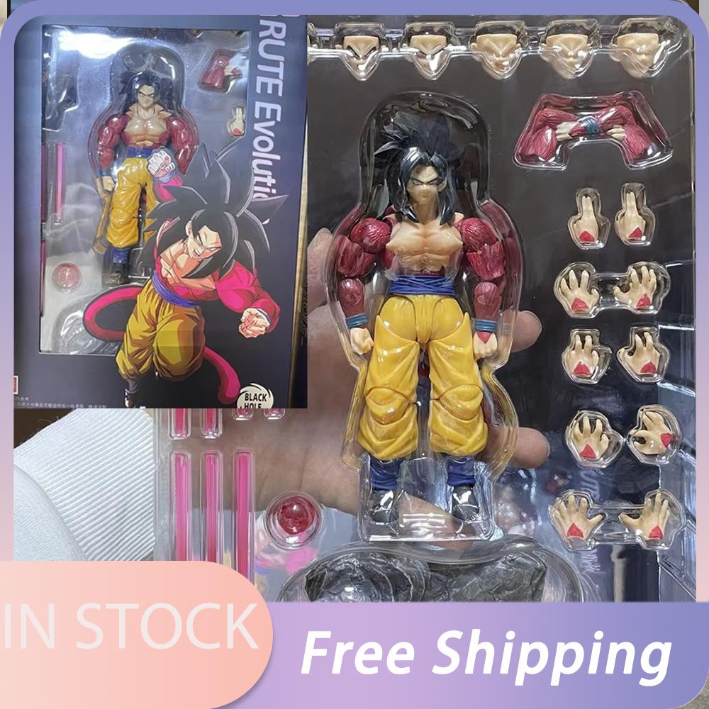 In Stock Black Hole Toys Son Goku Figure Dragon Ball Z Super Saiyan Son Goku Brute Evolution Anime Action Figures Model Toy Gift