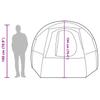 Tunnel Tent for 4 Persons Green Waterproof