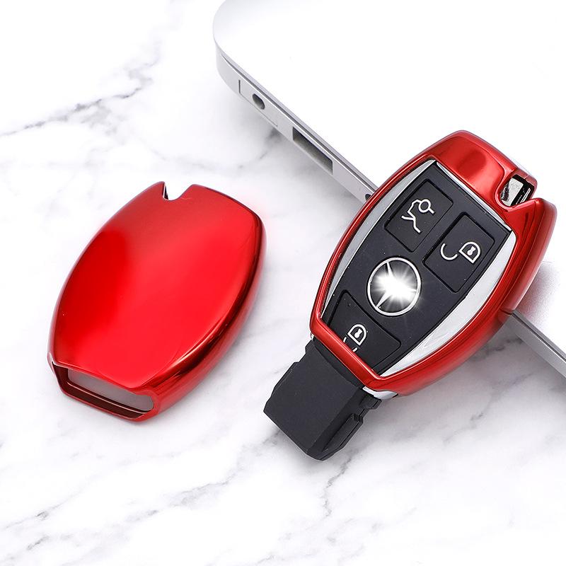 TPU Key Cover for Mercedes C-Class C180 C200, E-Class E300 E360L, GLA200 Older Models