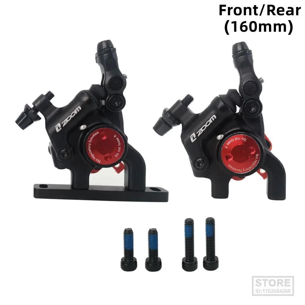 ZOOM New Road Bike Disc Brake Calipers Front Rear Hydraulic Brake Disc HB105 Line Pull Brake Oil 140/160mm Rotor Bicycl Brak Set