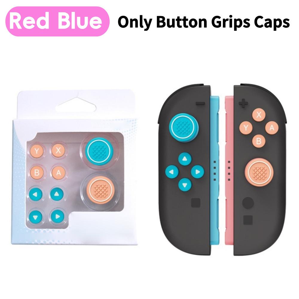 For Nintendo Switch 2 Button Grips Caps Joystick Cap+Button Thumb Sticker Set ABXY Key Silicone Button For Switch 2 Accessories