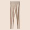 High-Waist Seamless Tummy-Control Cashmere Silk Women's Leggings - Thick, Warm, Plus-Size for Autumn & Winter