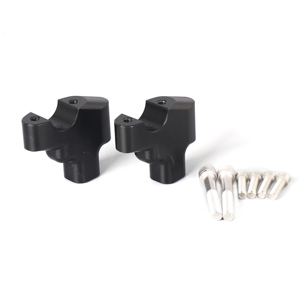 Motorcycle Accessories Handlebar Riser HandleBars Mount Clamp Extend Adapter For KAWASAKI Z900RS Z900 RS Z 900RS 2018-2025 чёрный