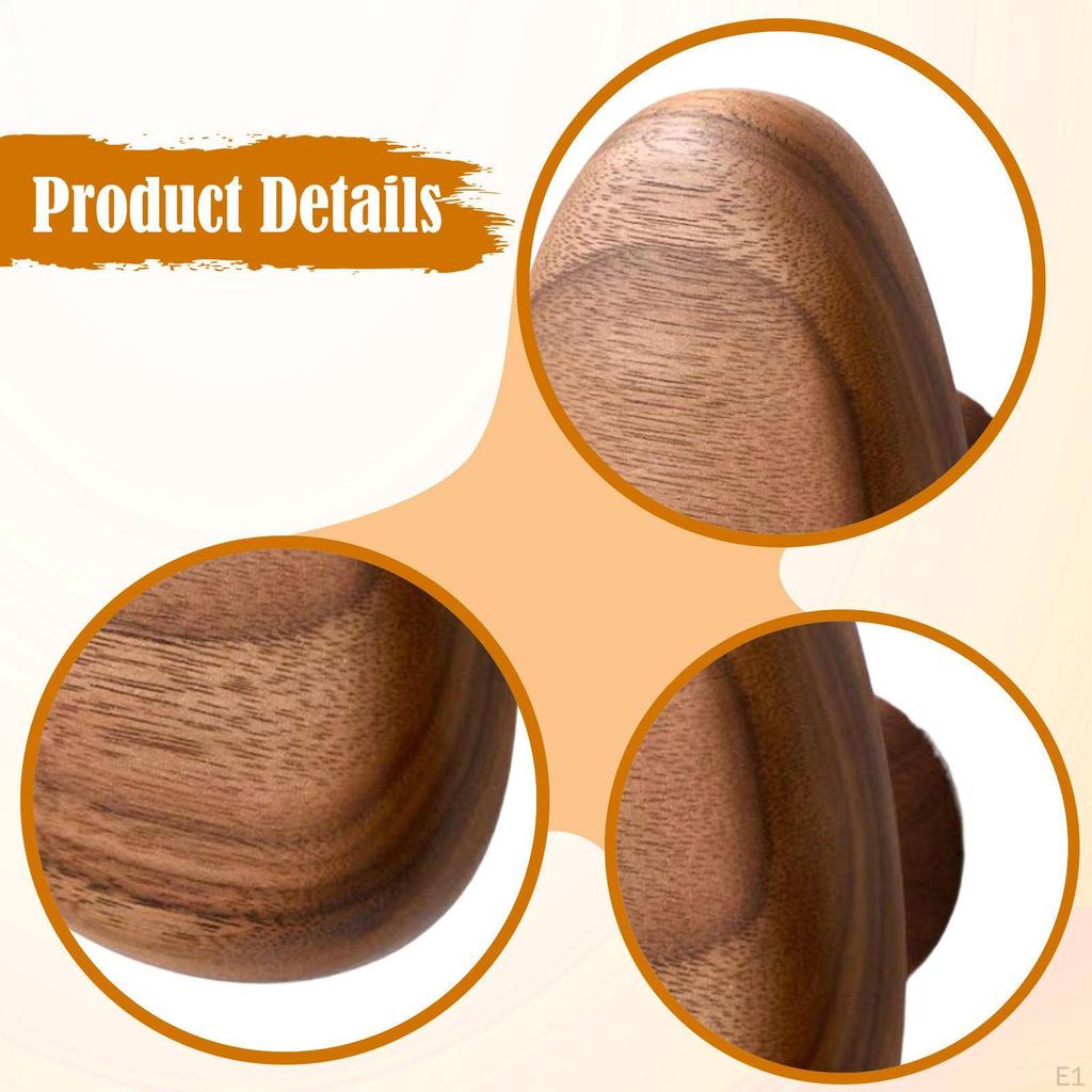 Wooden Coat Hook Decorative Utility Hat Organizer Storage Wall Hanger Key Holder for Closet