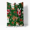 TU Festive Christmas Throw Blanket Cozy Reversible Plush Sherpa Fleece Blanket Holiday Home Decor Gift Warm Soft Throw