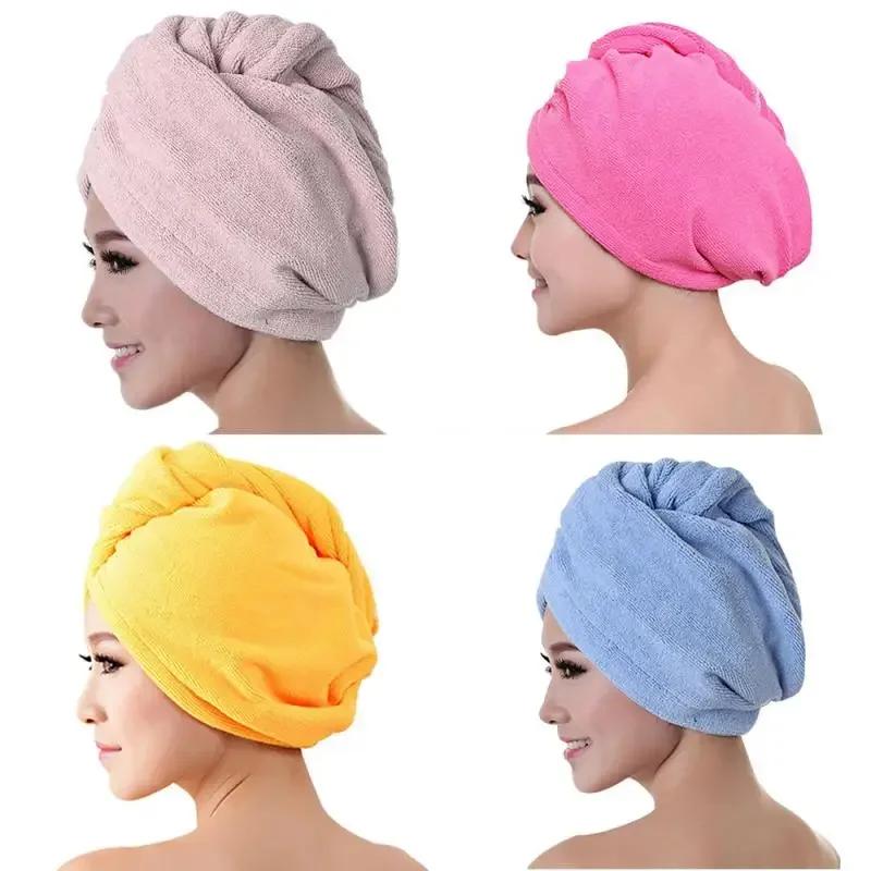 Înfășurătoare din microfibră pentru uscat părul după duș, pentru femei, fete, prosop pentru doamne, uscare rapidă, pălărie, turban, bandă pentru cap, accesorii de baie