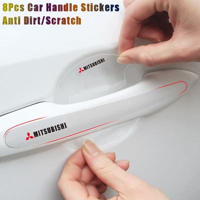 8 Stück Autotürgriff-Aufkleber Transparente Schutzfolie Für Outlander Ralliart Mirage Lancer ASX Pajero Jinxuan