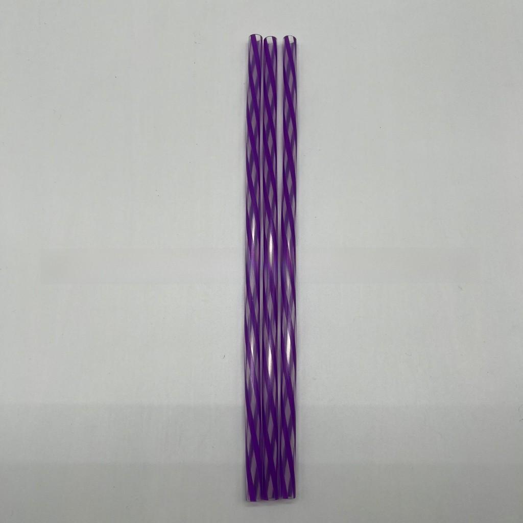 Plastic Rainbow Striped Drinking Straws With Twist Design For Party And Beverage Use