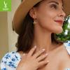 Cute Little Bee S925 Sterling Silver Earrings Female Personality Animal Zircon Crystal Stud Earrings Sce149