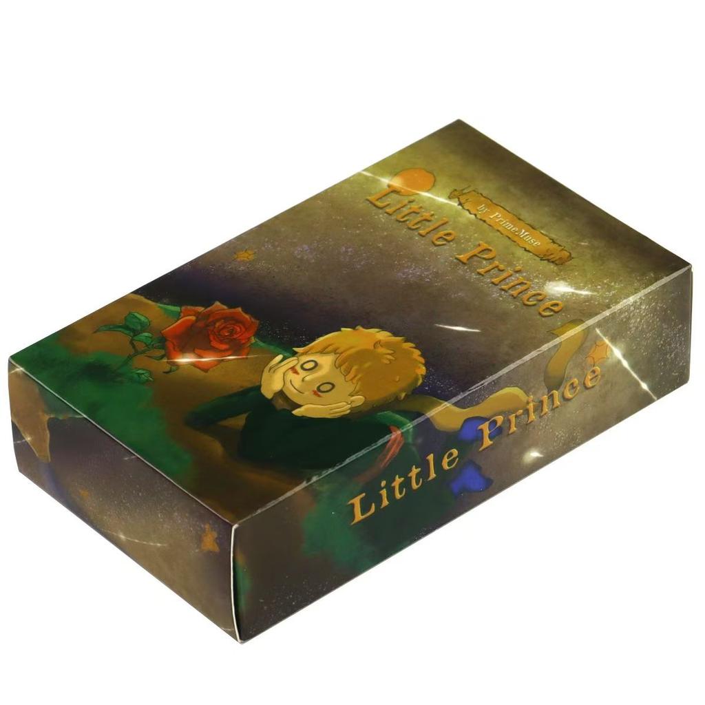 10.3*6cm Cartas de Tarô Pequeno Príncipe para Iniciantes 78 Cartas Tamanho Portátil Ilustrações Amigáveis e Fofas para Crianças