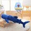 150cm Large Size Soft Shark Plush Toy Big Creative Blue Whale Stuffed Soft Shark Sea Fish Plush Pillow Lovely Doll