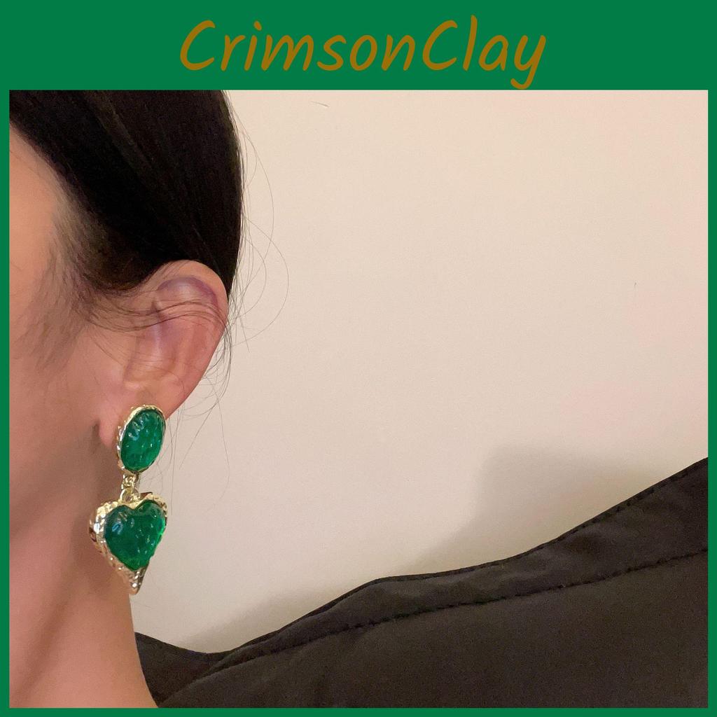 Heart Earrings Unique 2023 Trendy Geometric Alloy Jewelry In Stylish Colors