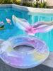 1Pcs Mermaid Underarm Swimming Ring, Transparent Thickened Glitter Buoyancy Swimming Ring