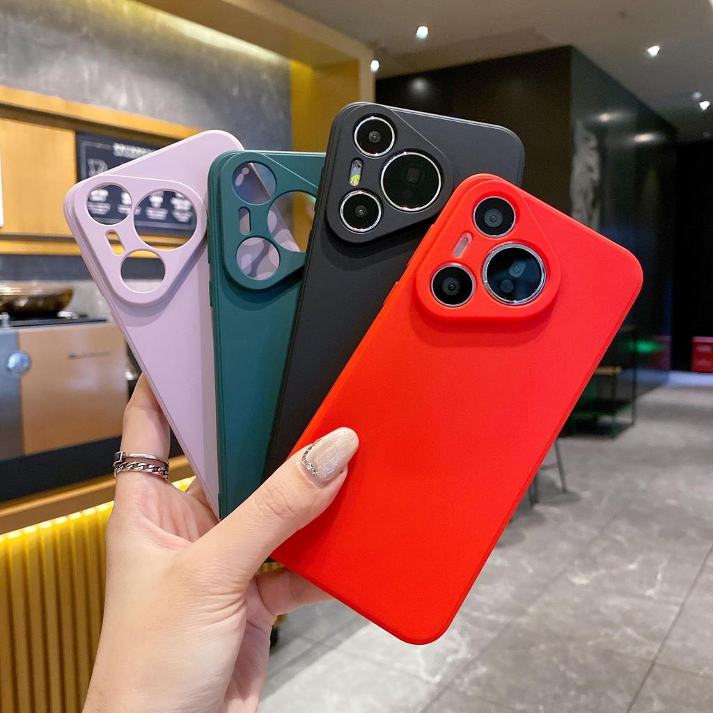 Applicable to P70 mobile phone case matte TPU straight edge enjoy glory nova12 protective case mate60 silicone case