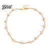 Dainty Necklace Bohemia Starfish Faux Pearl Lightweight Hypoallergenic Women Shell