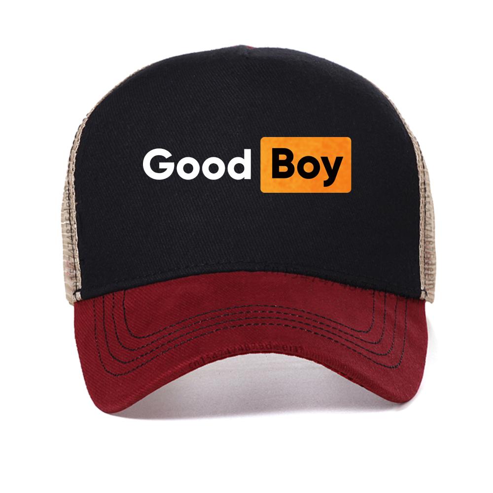 Good Boy Print Baseball Cap Summer Casual For Men Women Snapback Hat Casual Sport Adjustable Trucker Hats Mesh Cool Sun Hat