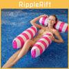 Pvc Three-tube Striped Inflatable Lounge Chair For Water Activities