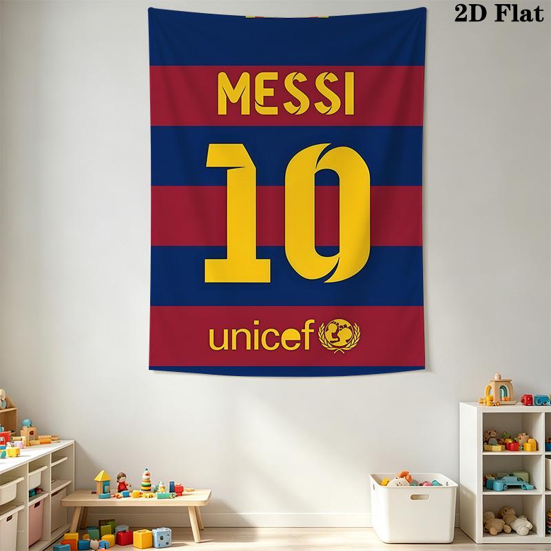 Messi'S Unicef Collaboration Threepiece Set 1 Duvet Cover 2 Pillowcase Without Core Christmas Birthday Gift Duvet Cover And Pillowcase