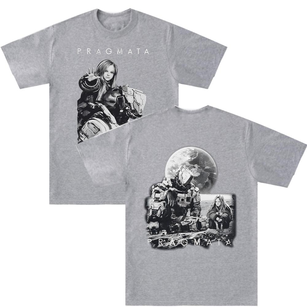 

Pragmata T Shirts Gaming Comfortable Cotton Tee Vintage Graphic Print Tshirts Women Unisex Harajuku Casual Oneck Short Sleeve Top 4XL