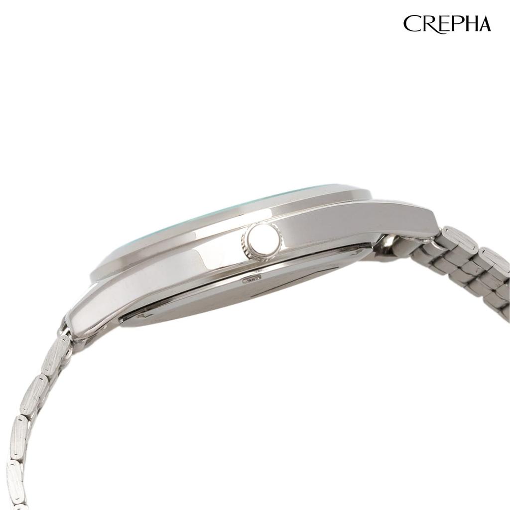 Klefer Serdica Analog White Metal Japanese Silver Watch, Dial, Strap, Movement, SD-AM328-WTS, Men's,